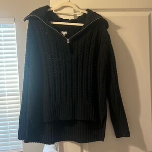 Aerie black zip up